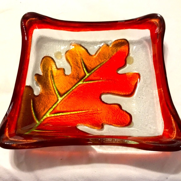 Lori Siebert Leaf Bowl And Spreader - Picture 3 of 6